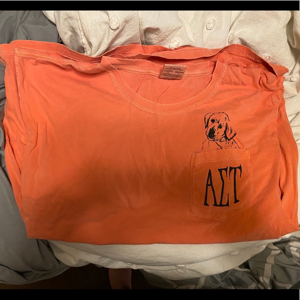 alpha sigma tau comfort colors tee